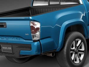 Toyota Tacoma Short Cab 2016 Modelo 3D