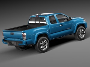 Toyota Tacoma Short Cab 2016 Modelo 3D