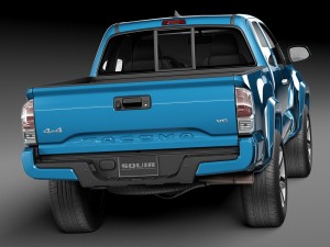 Toyota Tacoma Short Cab 2016 Modelo 3D