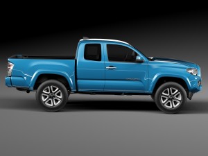 Toyota Tacoma Short Cab 2016 Modelo 3D