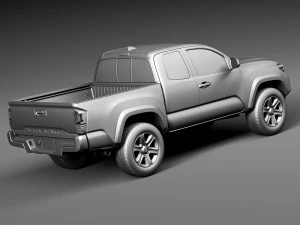 Toyota Tacoma Short Cab 2016 3D Model