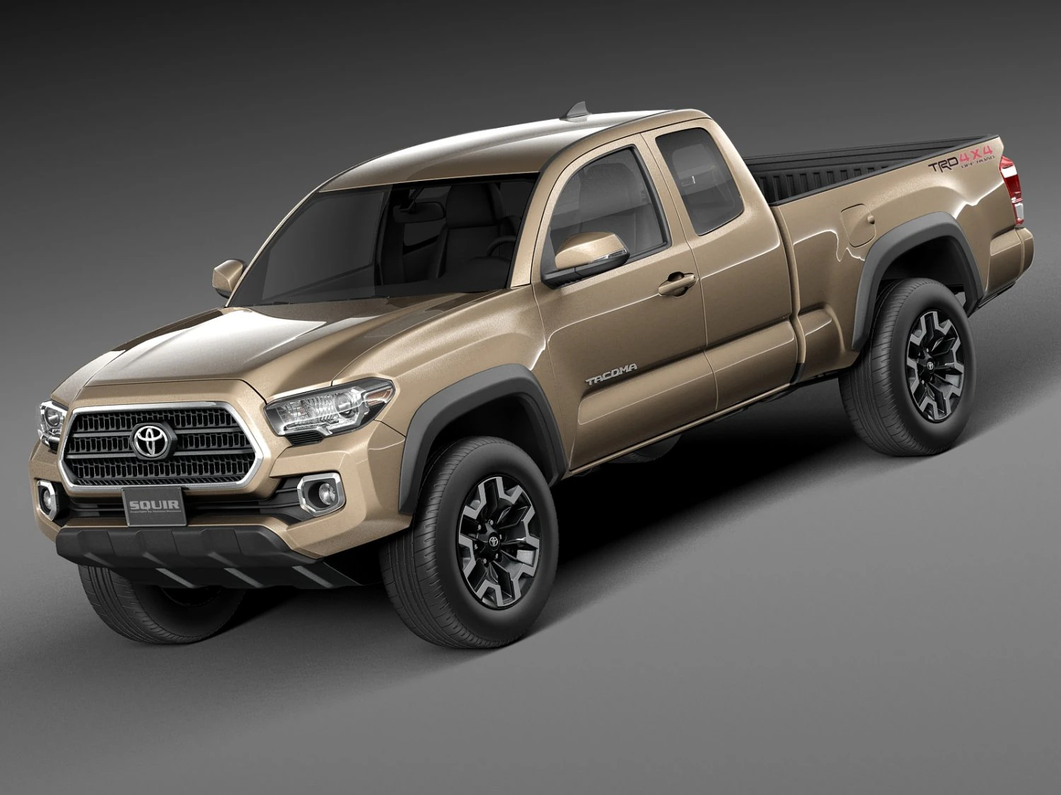 Toyota Tacoma TRD Offroad 2016 3D Model .c4d .max .obj .3ds .fbx .stl .blend 