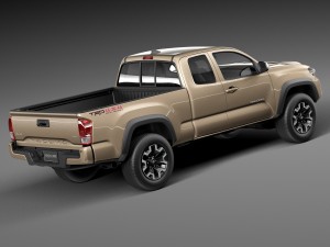 Toyota Tacoma TRD Offroad 2016 3D Модель