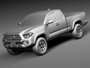 Toyota Tacoma TRD Offroad 2016 3D Модель