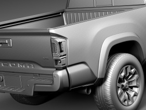 Toyota Tacoma TRD Offroad 2016 3D Модель