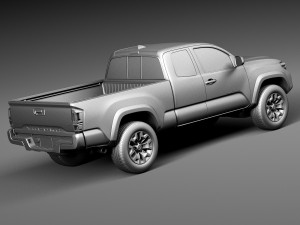 Toyota Tacoma TRD Offroad 2016 3D Модель