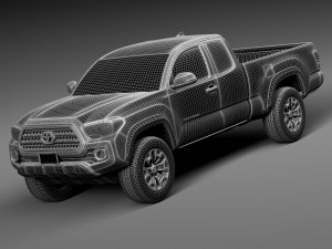 Toyota Tacoma TRD Offroad 2016 3D Модель