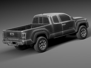 Toyota Tacoma TRD Offroad 2016 3D Модель