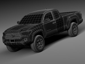 Toyota Tacoma TRD Offroad 2016 3D Модель