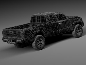 Toyota Tacoma TRD Offroad 2016 3D Модель