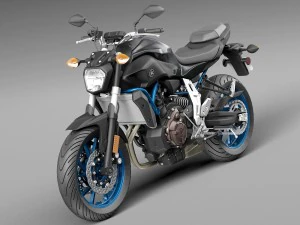 Yamaha FZ-07 2016 3D Model