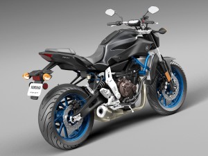 Yamaha FZ-07 2016 3D Model