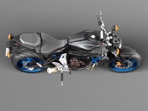 Yamaha FZ-07 2016 3D Model