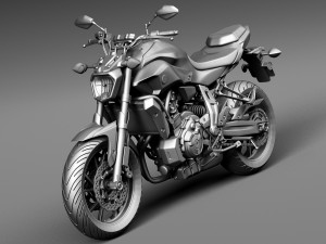 Yamaha FZ-07 2016 3D Model