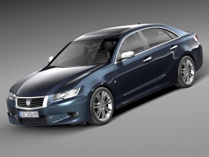 Generic Average Luxury Sedan 2015 3D Модель