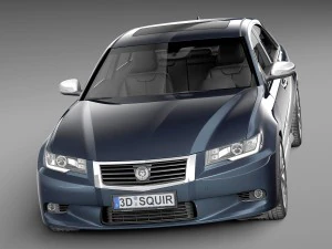 Generic Average Luxury Sedan 2015 3D Model