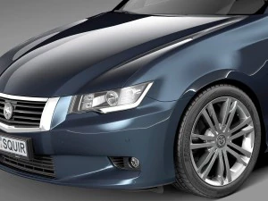 Generic Average Luxury Sedan 2015 3D Model