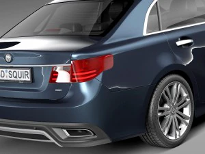 Generic Average Luxury Sedan 2015 3D Model