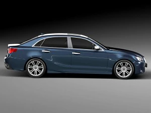 Generic Average Luxury Sedan 2015 3D Model