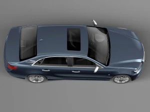 Generic Average Luxury Sedan 2015 3D Model