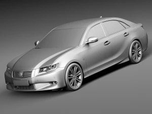 Generic Average Luxury Sedan 2015 3D Model