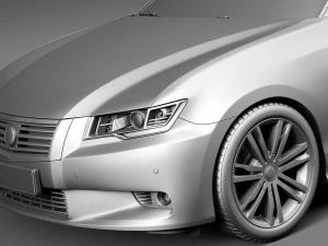 Generic Average Luxury Sedan 2015 3D Model