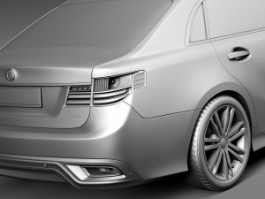 Generic Average Luxury Sedan 2015 3Dモデル