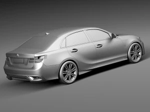 Generic Average Luxury Sedan 2015 3D Model