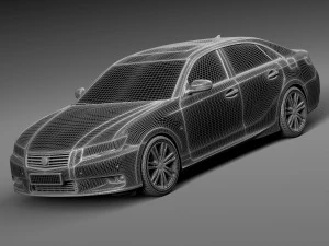 Generic Average Luxury Sedan 2015 3D Model