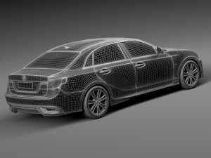 Generic Average Luxury Sedan 2015 3Dモデル