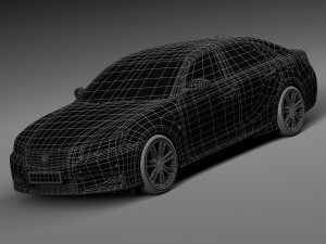 Generic Average Luxury Sedan 2015 3Dモデル