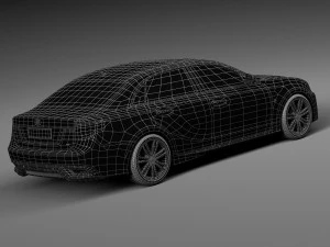 Generic Average Luxury Sedan 2015 3D Model