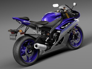 Yamaha YFZ-R6 2015 3D Модель