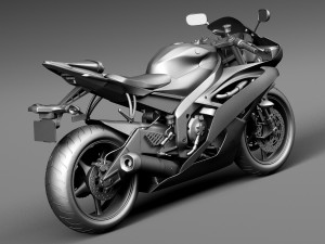 Yamaha YFZ-R6 2015 3D Модель