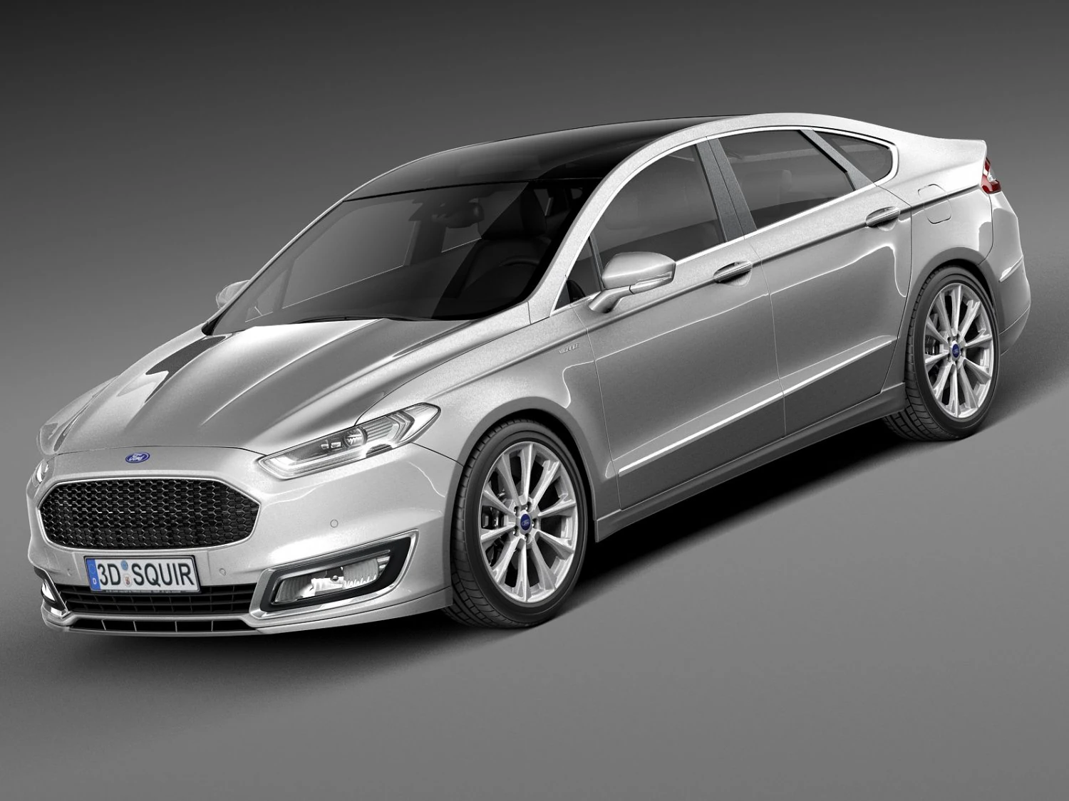 Mondeo Vignale Sedan 2015 3D Model .c4d .max .obj .3ds .fbx .stl .blend 