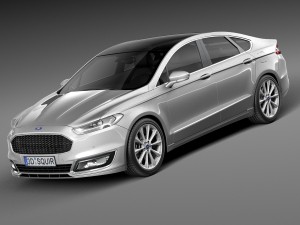 Mondeo Vignale Sedan 2015 3D 模型