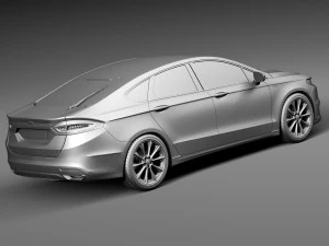 Mondeo Vignale Sedan 2015 3D Model
