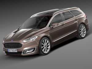 Mondeo Vignale Estate 2015 3D Model