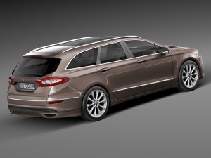 Mondeo Vignale Estate 2015 3D Model