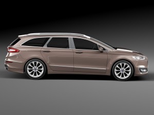 Mondeo Vignale Estate 2015 3D Model