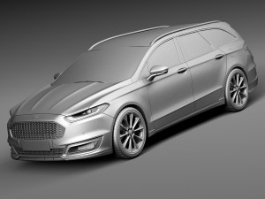 Mondeo Vignale Estate 2015 3D Model