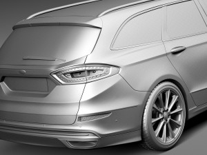 Mondeo Vignale Estate 2015 3D Model