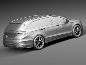 Mondeo Vignale Estate 2015 3D Model