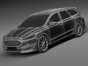 Mondeo Vignale Estate 2015 3D Model