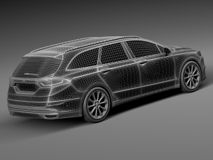 Mondeo Vignale Estate 2015 3D Model