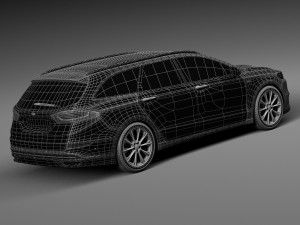 Mondeo Vignale Estate 2015 3D Model