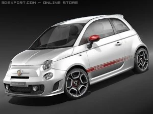 Fiat 500Abarth Modello 3D