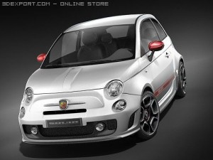 Fiat 500 Abarth 3D मॉडल