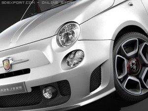 Fiat 500 Abarth 3D मॉडल