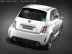 Fiat 500 Abarth 3D मॉडल